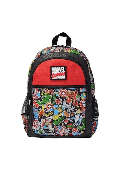 Smıggle Marvel 4 Lü Okul Çantası Seti Siyah,lisanslı Sırt Ve Beslenme Çantası, Kalemlik Ve Suluk