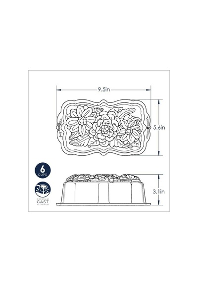 Nordicware Kırçiceği Kek Kalıbı Bronz