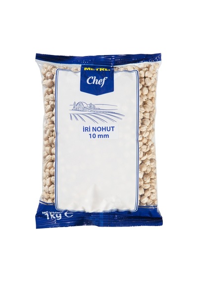 Metro Chef İri Nohut 1 Kg 10 Mm - Profesyonel Bakliyat 6'li Avantaj Paketi - 6 Adet Tarı