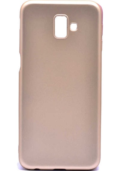 Samsung Uyumlu Galaxy J6 Plus Kılıf Zore Premier Silikon Kapak Gold