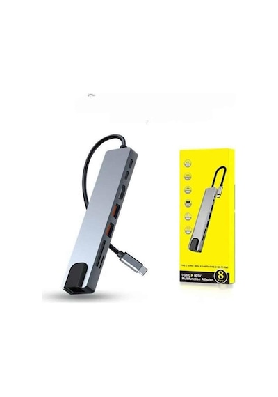 Çevirici Dönüştürücü Adaptör Apple Uyumlu Macbook 3 In 1 Type-c To Hdmı Semeglbl - 99 Usb 3.0