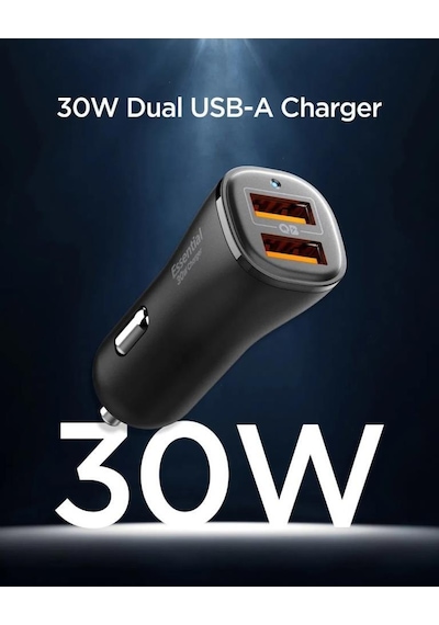 Spigen 30w Usb-a 2 Port Araç İçi Hızlı Şarj Aleti 18w + 12w Akım Korumalı Güç Adaptörü İphone & Android & İpad Type-c Pd Ev302 - Acp08700 Spigen 30w Usb-a 2 Port Araç İçi Hızlı Şarj Aleti 18w + 12w Akım Korumalı Güç Adaptörü İphone & Android & İpad Type-c Pd Ev302 - Acp08700