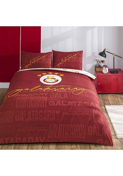 Taç Lisanslı Galatasaray Arma Pamuk Çift Kişilik Nevresim Takımı 000000001000051936 Çok Renkli