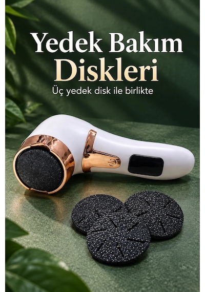 Yuvarlak Başlıklı Elektrikli Ayak Ve Topuk Bakım Cihazı