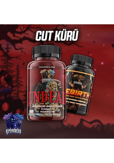 Grimlabs Undead Fat Burner + Rebirth Pct Definasyon Mix Paket 60 Kapsül