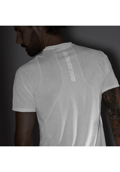 Salomon Salomon Sense Aero Ss Erkek Koşu T-shirt Beyaz 18034 Beyaz