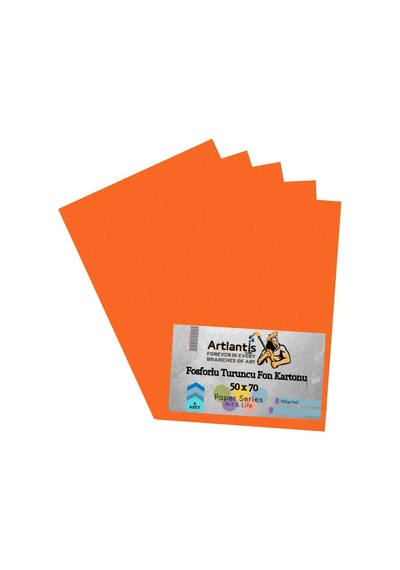 Fon Kartonu Fosforlu Renkler 50X70 5 Adet Artlantis Fosforlu Fon