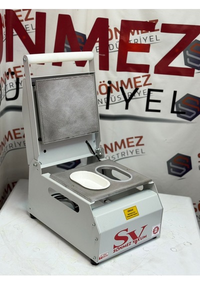 Sönmez Vakum 177 Oval Karton Tabak Kapatma Yapıştırma Makinesi