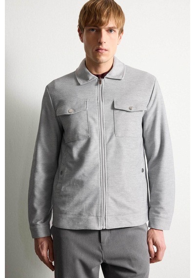 Defacto Slim Fit Astarlı Mevsimlik Gri Erkek Mont D7533ax/gr221