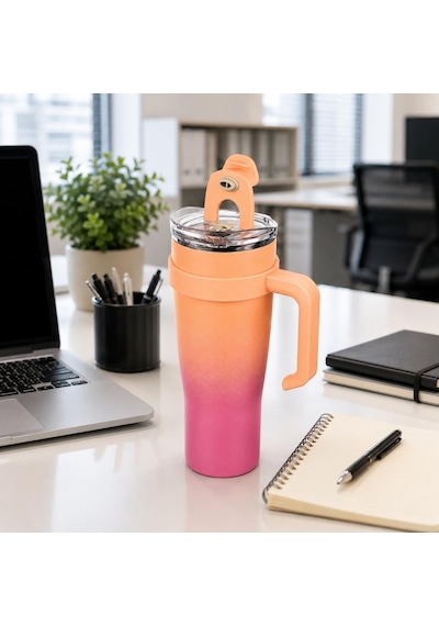 Paslanmaz Çelik,%100 Sızdırmaz, Çift Katmanlı, Pipetli, Saplı Termos Bardak, Termal Matara 1000 Ml Mor+turuncu Çok Renkli Paslanmaz Çelik,%100 Sızdırmaz, Çift Katmanlı, Pipetli, Saplı Termos Bardak, Termal Matara 1000 Ml Mor+turuncu Çok Renkli