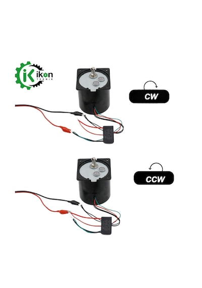 İkon Teknik AC SENKRON MOTOR 80 KTYZ 60 Watt 5 RPM 220 Volt