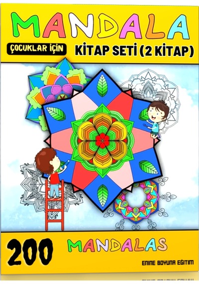 Çocuklar İçin Mandala Kitap Seti 200 Seçilmiş Mandala 2065
