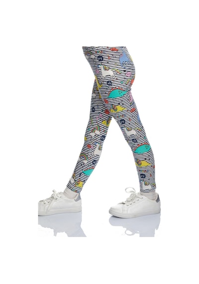 Lovetti Kız Çocuk Rainbow Unicorn Desen Tayt 8845 Çok Renkli