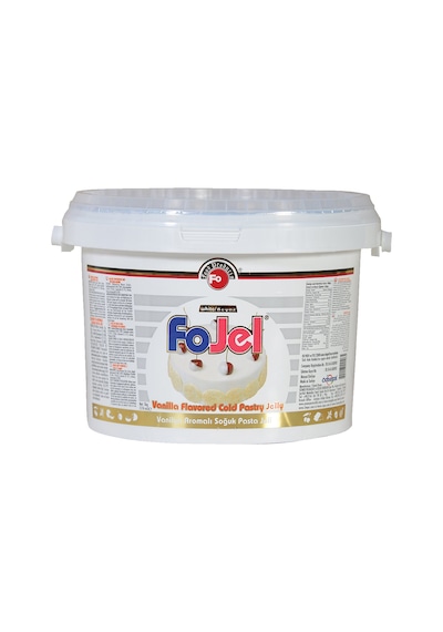 Fo Beyaz Vanilya Aromalı Soğuk Pasta Jeli 7 KG