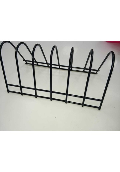 6 Bölmeli Siyah Tabak Organi Metal Siyah Diğer