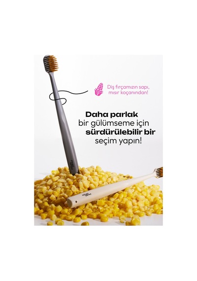 Probi White 2 Adet Himalaya Tuzlu Diş Fırçası + 2 Adet Spiral Uçlu Diş Fırçası - 4'lü Paket