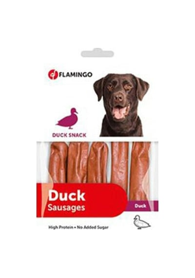 Flamingo Duck Snack Ördekli Sosis Yetişkin Köpek Ödülü 85 G