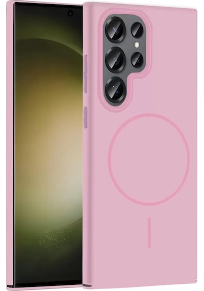 Joko Samsung Galaxy S24 Ultra Broş Magsafe Kapak - Pembe