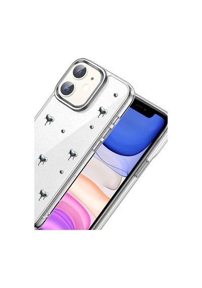 Apple iPhone Uyumlu  11 Uyumlu Fiyonk Desenli Kapak - Desen 1