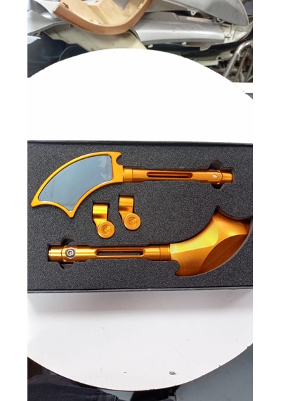 Motosiklet Modifiye Ayna Gold - Model 1