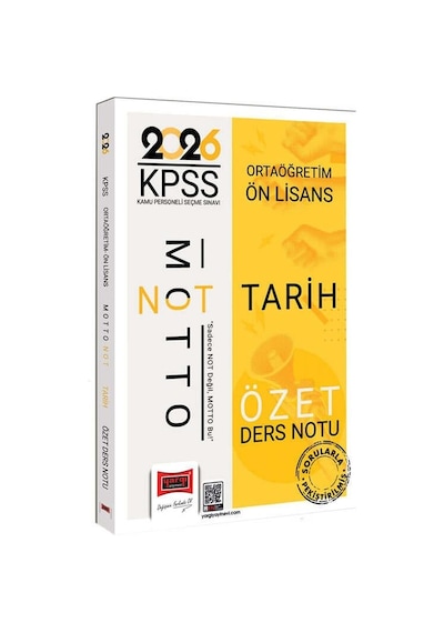 Yargı 2026 Kpss Ortaöğretim Ön Lisans Motto Serisi Tarih Özet Ders Notu