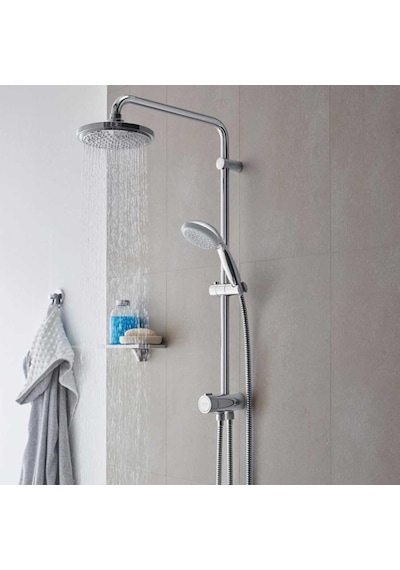 Grohe Duş Seti (Duş kolonu + Termostatik Batarya) 34576000Set Krom