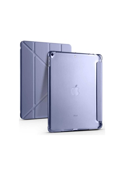 Apple Uyumlu iPad 10.2 2021 9.nesil Kılıf Zore Tri Folding Kalem Bölmeli Standlı Kılıf Kapaklı Kılıf