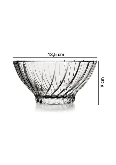 Paşabahçe 530024 Bouquet Cam Kase 455 Cc 4 Adet Şeffaf