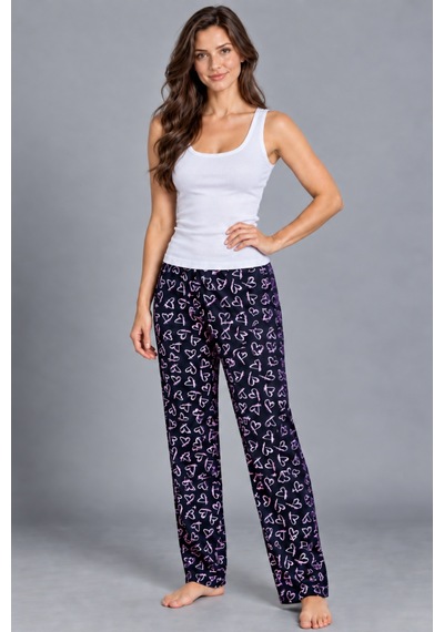 Fit Women Kadın Trend Günlük Bluz Beyaz Desenli Pijama Takımı