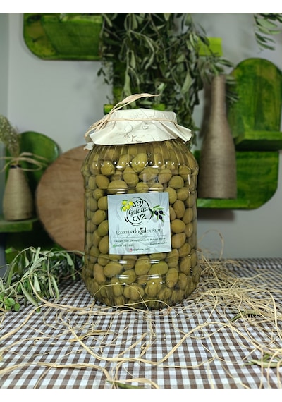 Aydın Yöresi Memecik Cinsi Sofralık Tatlandırılmış Kırma Zeytin 3 Kg
