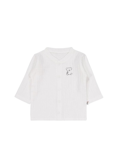 Civil Baby Ayıcık Baskılı 1-9 Ay Pijama Takımı - Ekru