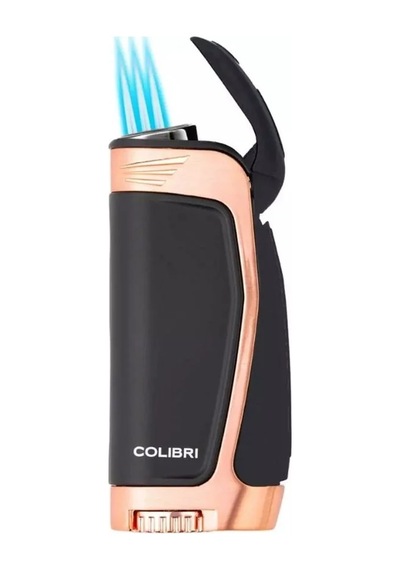 Colibri E3 3 Torch Pürmüz Siyah - Rose Gold Puro Çakmağı