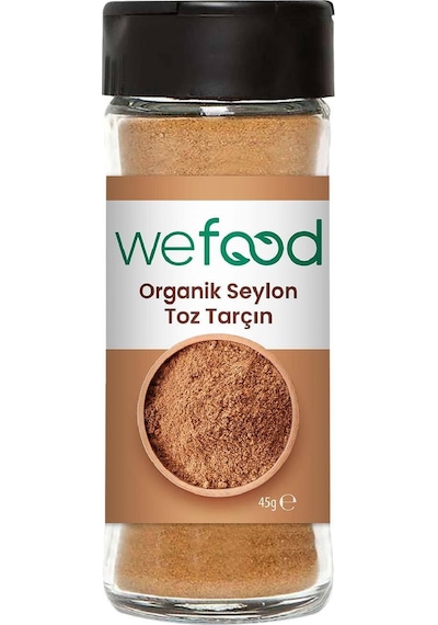 Wefood Organik Glütensiz Vegan Katkısız Seylon Tarçın Tozu 45 Gr.