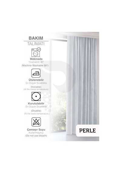 Home Daily Series Beyaz Ada Fon Perde Beyaz