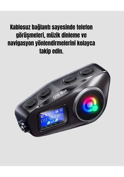 Ip65 Suya Dayanıklı Kask Bluetooth Kulaklık Lcd Ekranlı 38816083