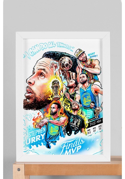 Stephen Curry Mvp Çerçeveli Tablo - Basketbol Nba Posteri Tablo