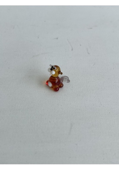 El Yapımı Mini Murano Cam Sincap Biblo A130-03