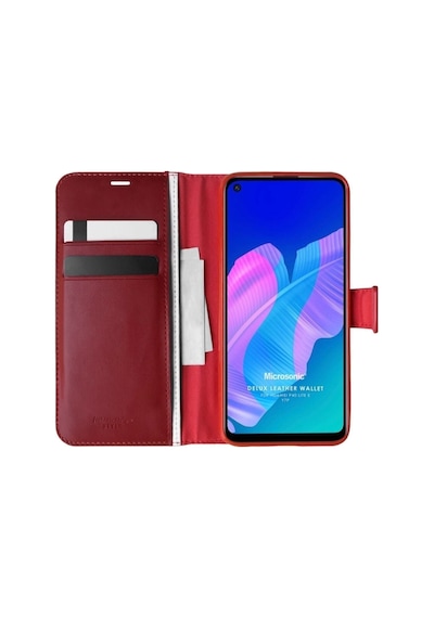 Huawei Y7p Kılıf Standlı Kapaklı Korumalı Kırmızı Kırmızı