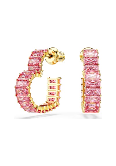 5706340 Swarovski Küpe Matrıx:pe Hoop Hrt S Pınk/gos Metalik