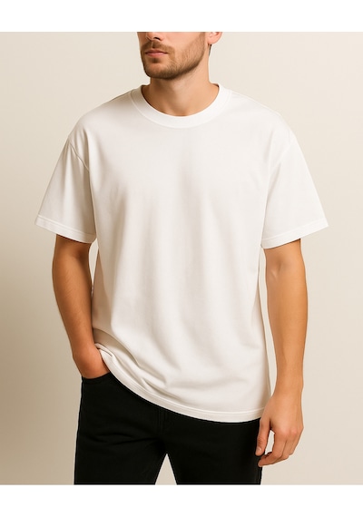 Hugo Boss Heisenberg Baskılı T-shirt Beyaz