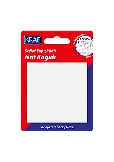 76x76 Yapışkanlı Not Kağıdı 50yp Şeffaf 7676tr