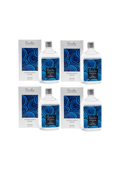 Pomellos 80 Derece Frozen North Water Kolonya Cam Şişe 4 x 250 ML