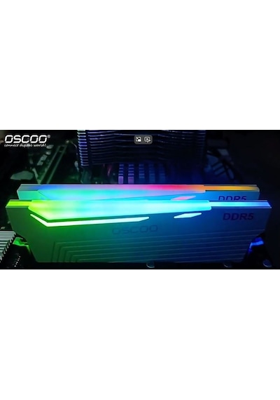 Oscoo White Radiantx R500 RGB 32GB (2X16) 6000MHZ CL46 DDR5 Ram