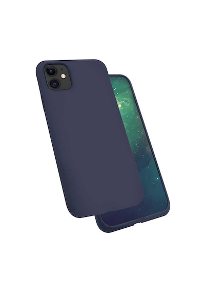 Apple Uyumlu iPhone 11 Kılıf Zore Silk Silikon Lila