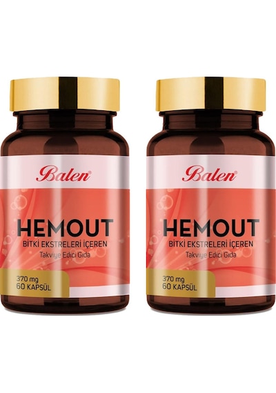 Balen Hemout Bitki Ekstreleri İçeren 370 MG 60 Kapsul 2 Adet