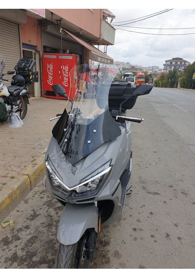 Motocam Mondial Strada 125 Ön Cam 2023-2026 Model 75cm Şeffaf Renkli 4mm Uzun