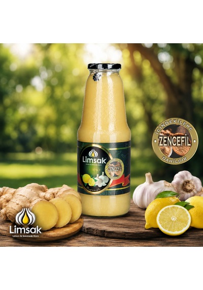 Limsak Zencefilli Limon Sarımsak Kürü 1 Lt