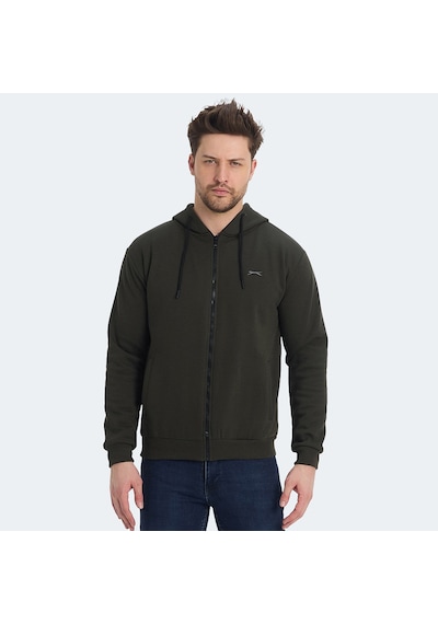 Slazenger KOZZAX IN Erkek Sweatshirt Haki