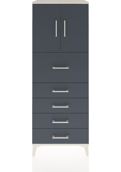 Hyperion Dolap 2 Raflı 5 Çekmeceli 2 Kapaklı 60x44x163 Aytaşı... Aytaşı