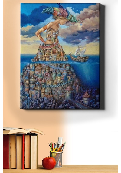 Webstyle Sayılarla Boyama Seti Kasnaklı Kayıp Şehir 60 X 75 Cm